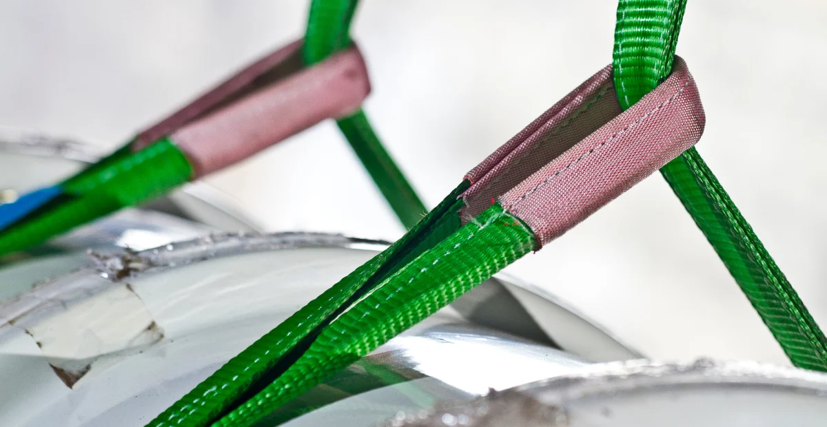 keunggulan webbing sling dibanding rantai atau wire rope